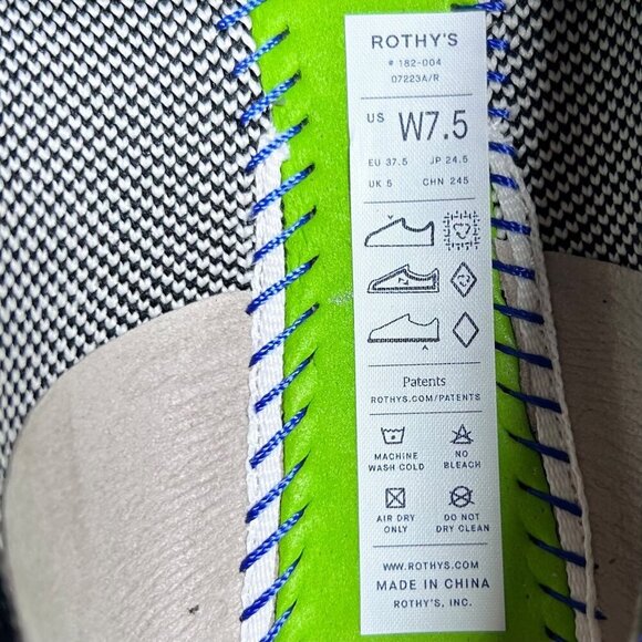 Anthropologie Rothy’s The Lounge 7.5 Loafer Flat Slip On Work Business - Picture 8 of 8